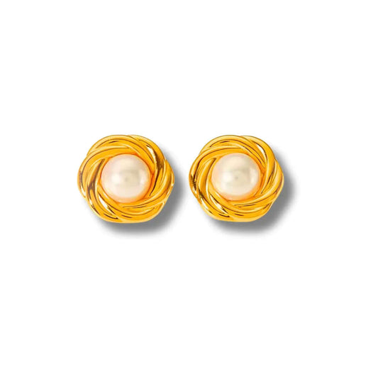 PEARL STUDS GOLDEN ECHO
