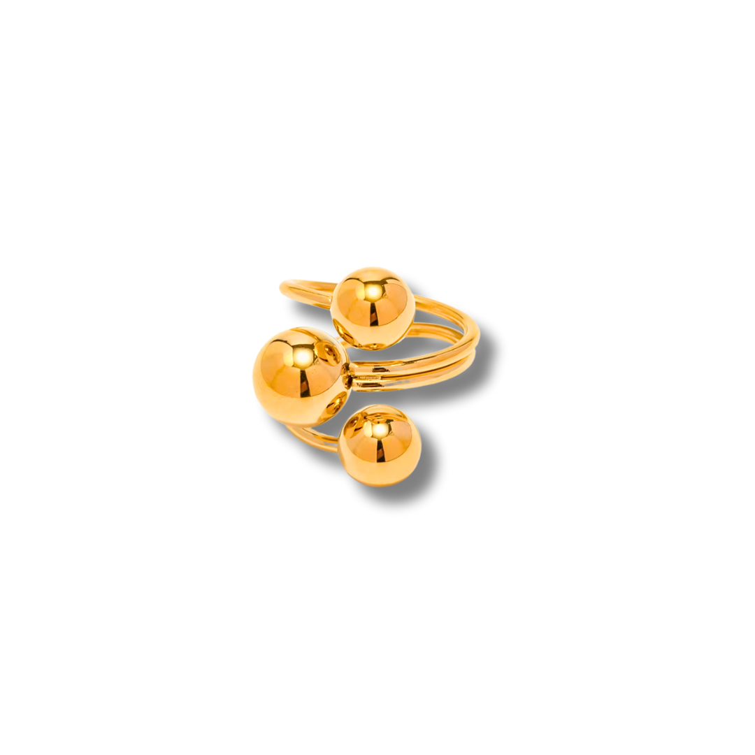 Golden Beads Ring GOLDEN ECHO
