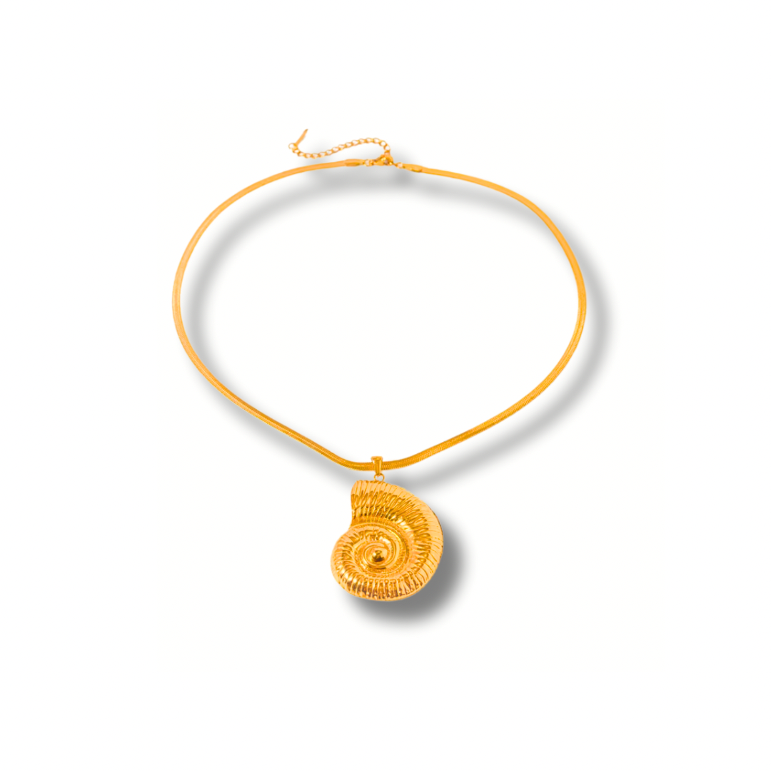 Sea Spiral Necklace GOLDEN ECHO
