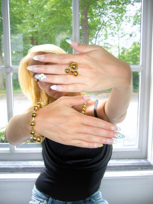 GOLDEN BEADS RING GOLDEN ECHO