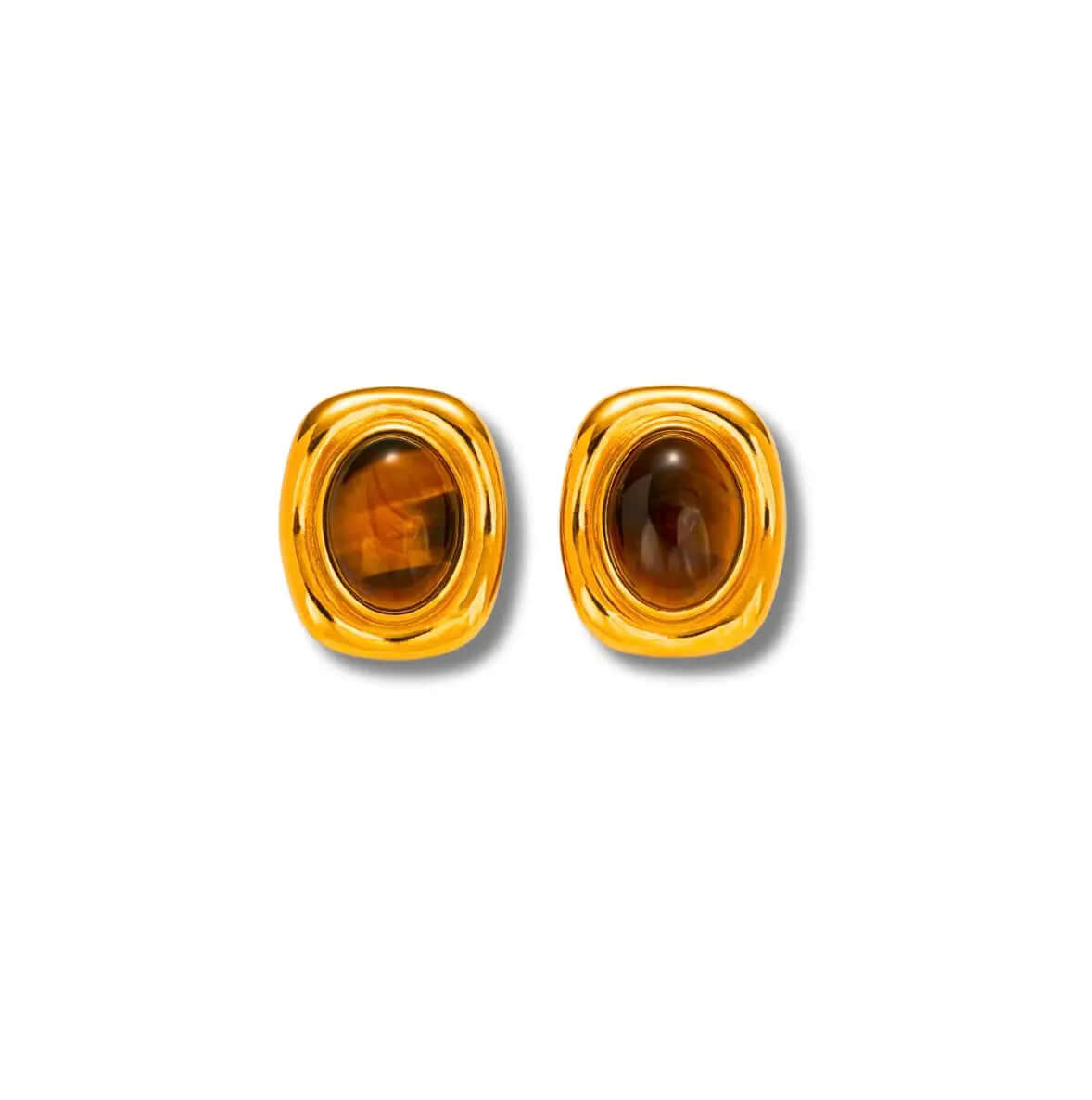 TIGEREYE STUDS GOLDEN ECHO