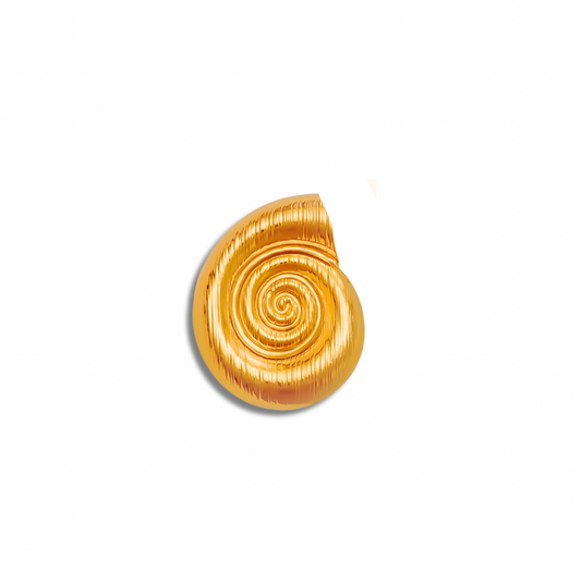 XL SEA SPIRAL RING GOLDEN ECHO